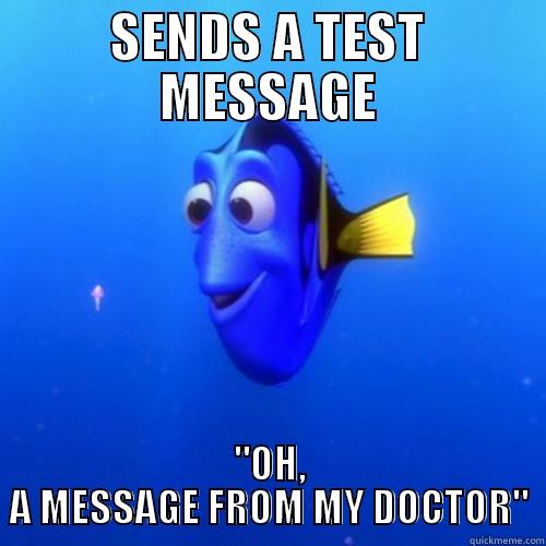 SENDS A TEST MESSAGE 