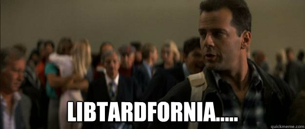  Libtardfornia.....  Bruce Willis Die Hard