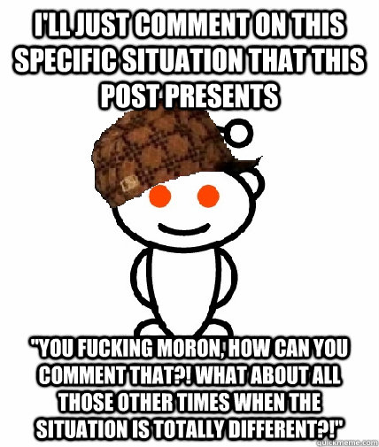 I'll just comment on this specific situation that this post presents 