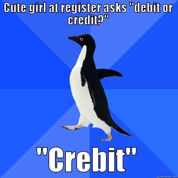 CUTE GIRL AT REGISTER ASKS 