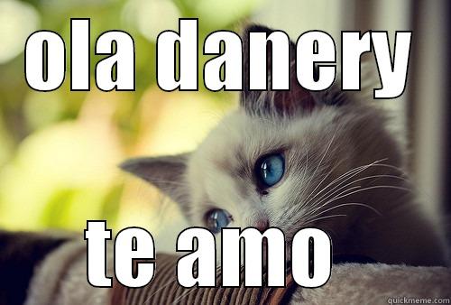 OLA DANERY TE AMO  First World Problems Cat