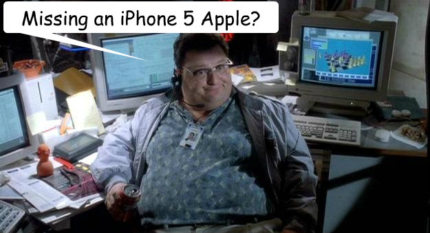 Missing an iPhone 5 Apple? - Missing an iPhone 5 Apple?  Dennis Nedry