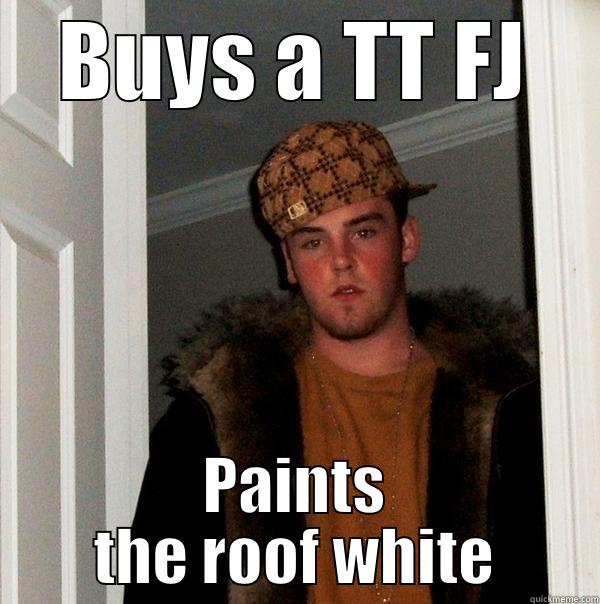 My balls are funny - BUYS A TT FJ PAINTS THE ROOF WHITE Scumbag Steve
