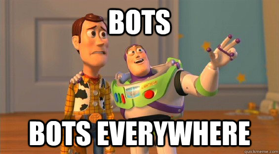 Bots bots everywhere - Bots bots everywhere  lambdas everywhere