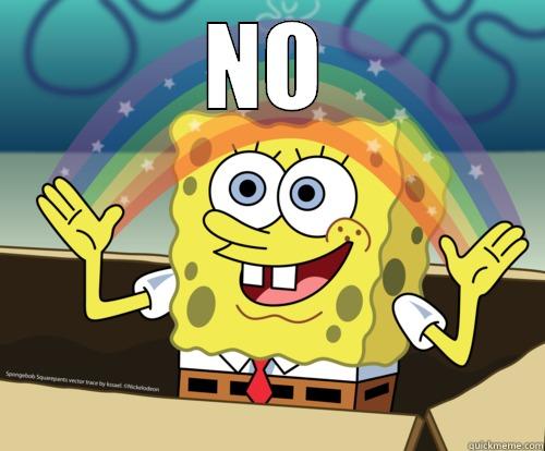 NO  Spongebob rainbow