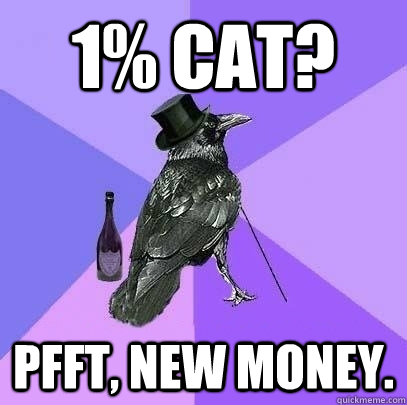 1% Cat? Pfft, new money. - 1% Cat? Pfft, new money.  Rich Raven