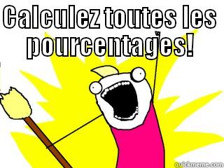 CALCULEZ TOUTES LES POURCENTAGES!  All The Things