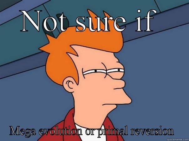 NOT SURE IF  MEGA EVOLUTION OR PRIMAL REVERSION  Futurama Fry