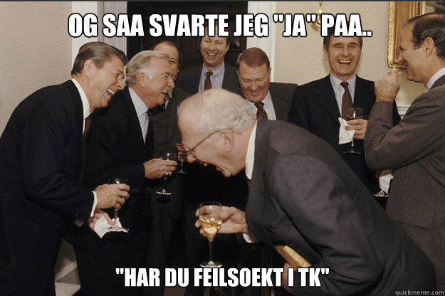 og saa svarte jeg 