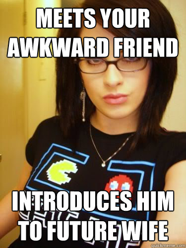 Meets your awkward friend introduces him to future wife  Cool Chick Carol