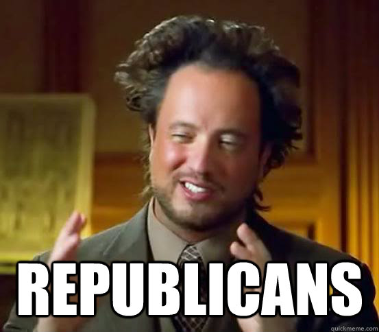  republicans  Alien guy from history channel