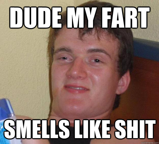 dude my fart smells like shit - dude my fart smells like shit  10 Guy