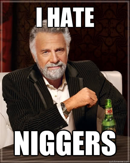 I HATE NIGGERS  The Most Interesting Man In The World