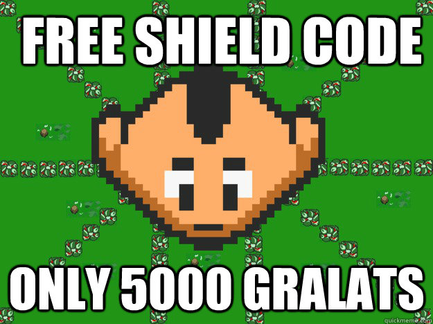  free shield code Only 5000 gralats  Graal Noob