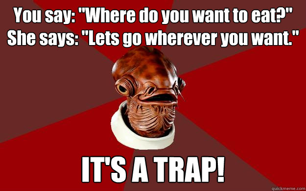 You say: 