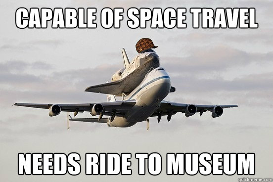 capable of space travel needs ride to museum  