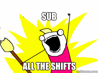 sub all the shifts - sub all the shifts  All The Things