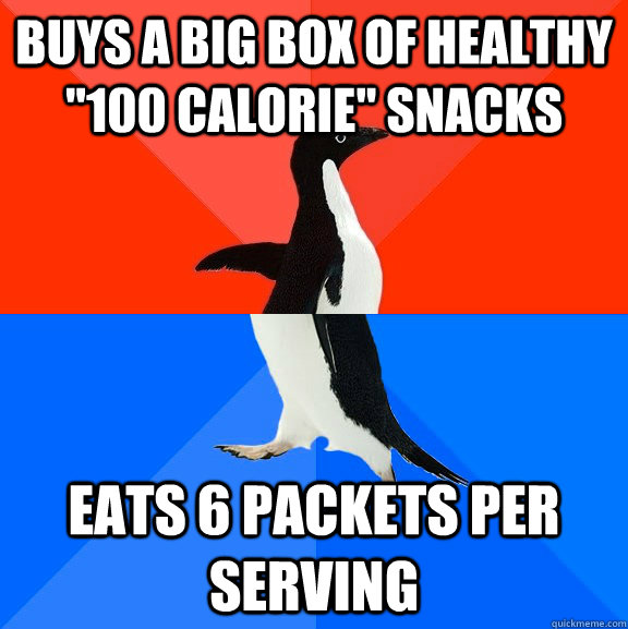 Buys a big box of healthy 