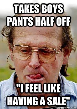 takes boys pants half off 