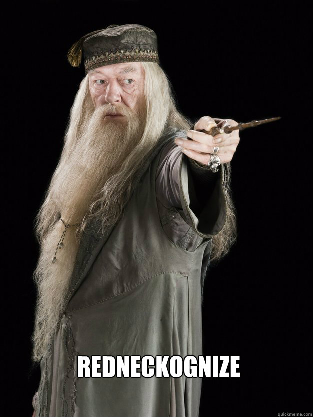  redneckognize  magic stick dumbledore