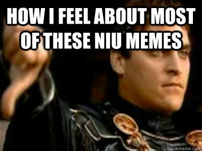 How i feel about most of these NIU memes   Downvoting Roman