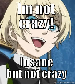 IM NOT CRAZY! INSANE BUT NOT CRAZY Misc