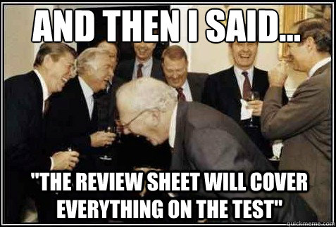 and then i said... 