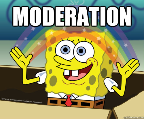 Moderation    Spongebob rainbow