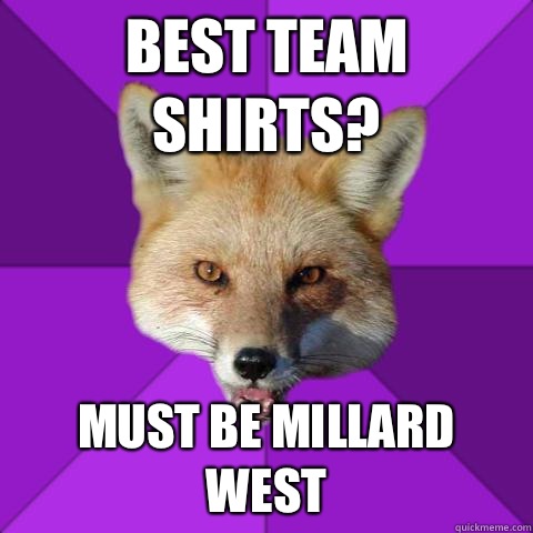 Best Team Shirts? Must be Millard West  Forensics Fox