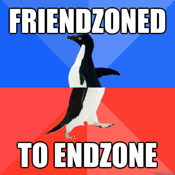 friendzoned to endzone  Socially Awkward Awesome Penguin