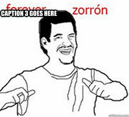   Caption 3 goes here  Forever zorron