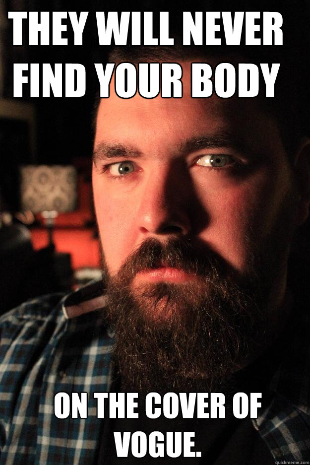 They will never find your body on the cover of vogue.   Dating Site Murderer