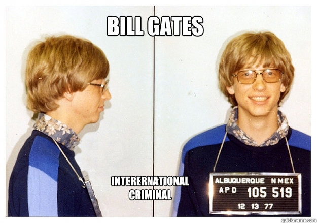 bill gates interernational criminal  