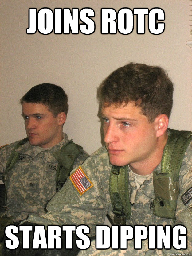 joins rotc starts dipping  ROTC Studs