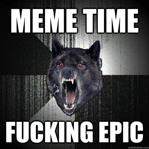 Meme time fucking epic  Insanity Wolf