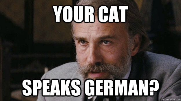 Your cat Speaks German? - Your cat Speaks German?  Misc