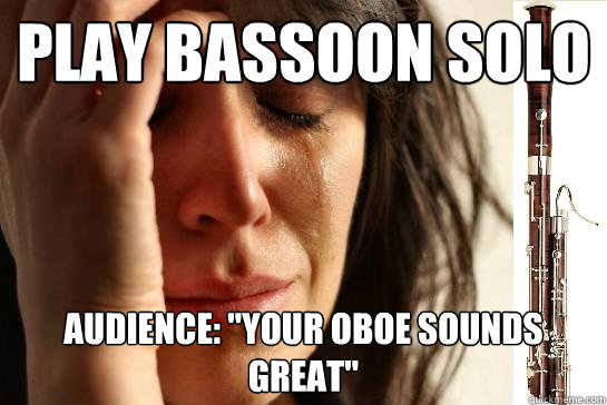 Play Bassoon solo Audience: 