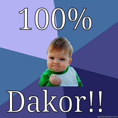 100% DAKOR!! Success Kid