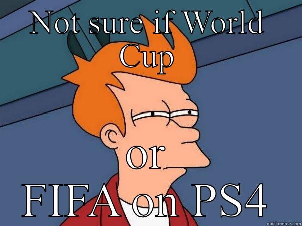 NOT SURE IF WORLD CUP OR FIFA ON PS4 Futurama Fry