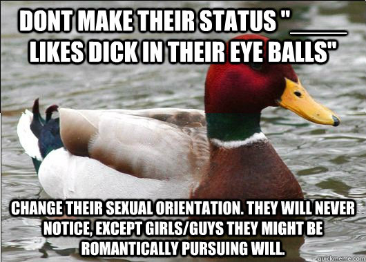 Dont make their status 