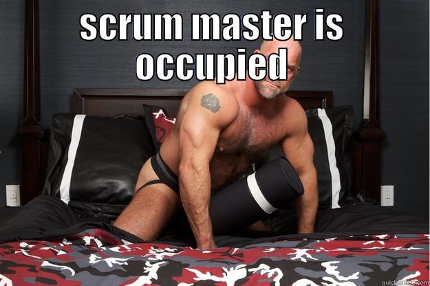 SCRUM MASTER IS OCCUPIED  Gorilla Man