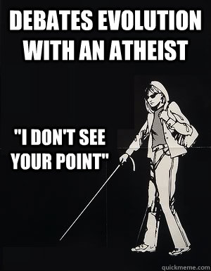 debates evolution with an atheist  