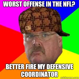 Worst offense in the NFL? Better fire my defensive coordinator  Scumbag Andy Reid