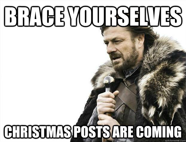 Brace yourselves Christmas posts are coming  Brace Yourselves - Borimir