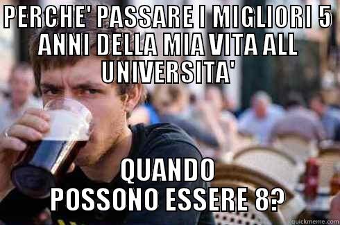 PERCHE' PASSARE I MIGLIORI 5 ANNI DELLA MIA VITA ALL UNIVERSITA' QUANDO POSSONO ESSERE 8? Lazy College Senior