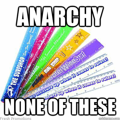 ANARCHY NONE OF THESE  Anarchy
