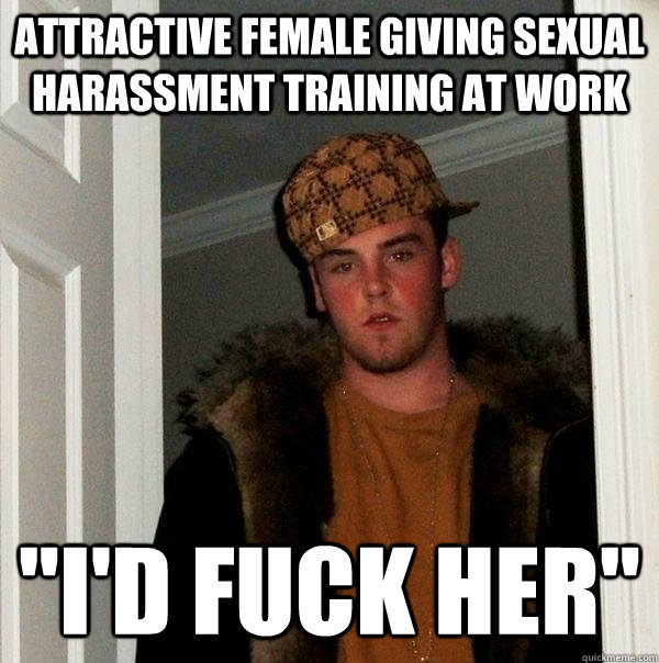attractive female giving sexual harassment training at work 