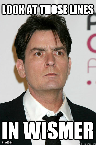Look at those lines In wismer - Look at those lines In wismer  Misunderstood Charlie Sheen