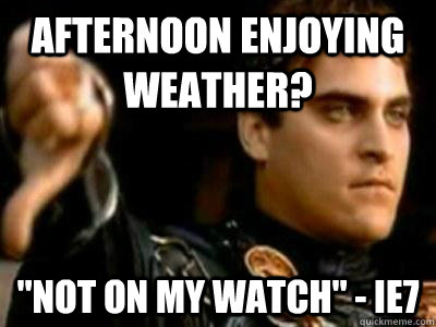 afternoon enjoying weather? 