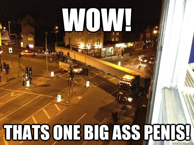 WOW! thats one big ass penis!  Moms Dildo